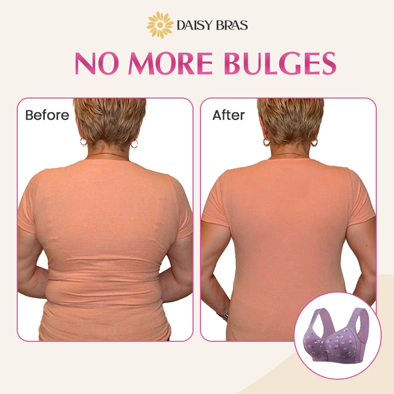 Daisy Bra - Pay 1 Get 3 - Comfortable & Convenient Front Button Bra