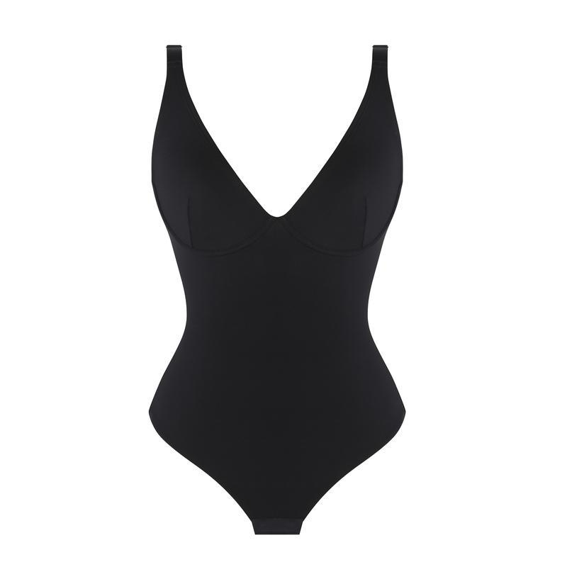 Pay 1 Get 2 - Women V-Neck Bodysuit Thong Shapewear