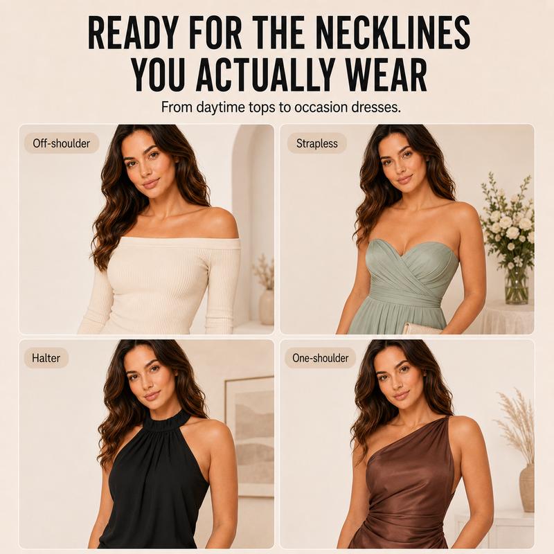 Pay 1 Get 3 - Women's Convertible Strapless Minimiser Bandeau Bra