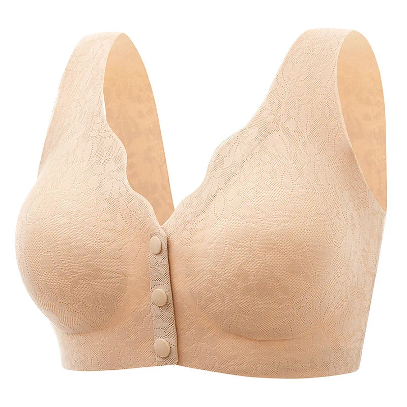 🔥Pay 1 Get 3🔥Front Buckle Sleep Bra For Older Women M-3XL