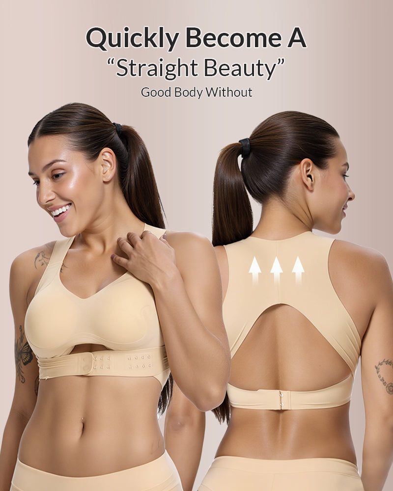 Pay 1 Get 2 - Front Closure Cross-Back Wireless Posture Bra