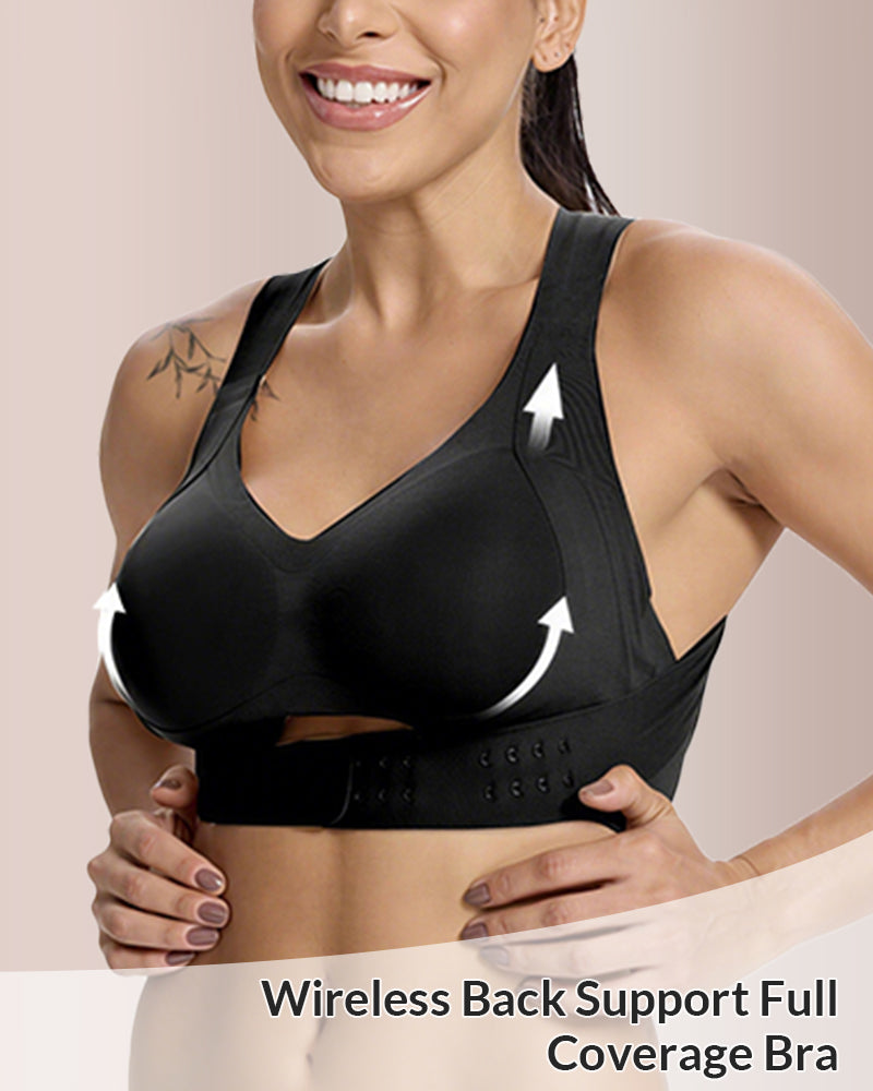 Pay 1 Get 2 - Front Closure Cross-Back Wireless Posture Bra