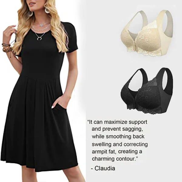 š„BUY 1 GET 2š„Front Closure 5D Shaping Push Up Bra ā Seamless, Beauty Back, Comfy