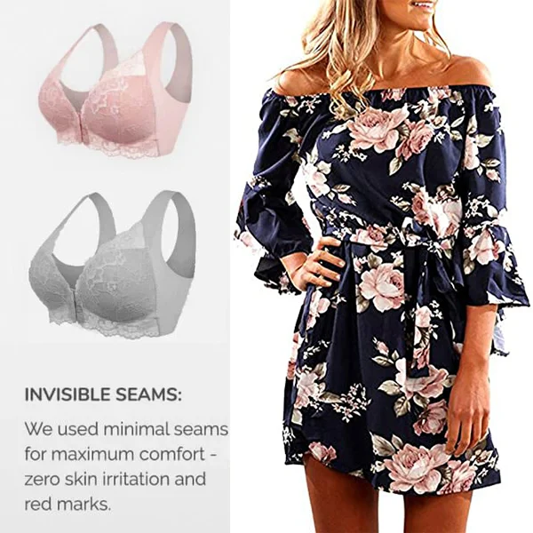 š„BUY 1 GET 2š„Front Closure 5D Shaping Push Up Bra ā Seamless, Beauty Back, Comfy