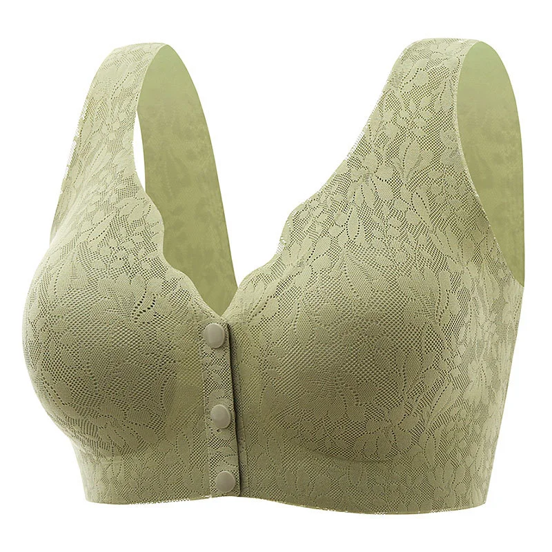 🔥Pay 1 Get 3🔥Front Buckle Sleep Bra For Older Women M-3XL