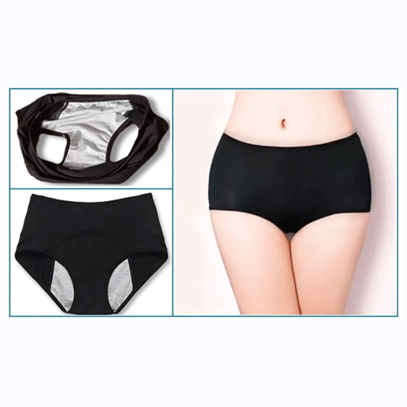 6 Pcs ! Plus Size Leak Proof Protective High Waist Panties/L-8XL
