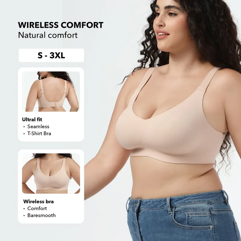 PAY 1 GET 3 🎉Seamless Support Bralette Wireless Bra