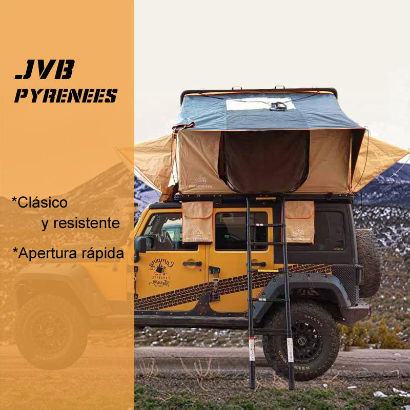 【JVB Pyrenees】La carpa del techo se abre desde el lateral