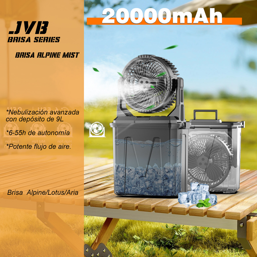 【Brisa Alpine Mist】Ventilador de Camping 9L con Nebulizador, Aire Acondicionado Portátil【¡ENVÍO GRATIS A TODO EL MUNDO! 🌎】 -JVB's Adventure