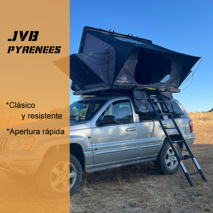 【JVB Pyrenees】(Versión Mejorada)Ventanas Laterales Ampliadas+Carcasa rígida de aleación de aluminio-Resistente, Impermeable y Antisol【¡Envío Gratis!】