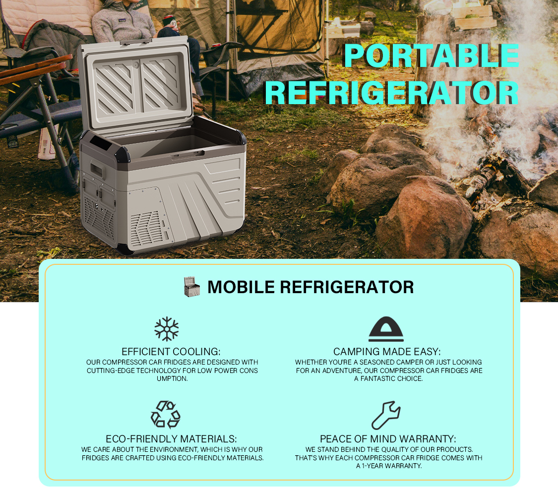 【JVB-FR】Gran capacidad de 45L, Refrigerador para vehículos-JVB's Adventure