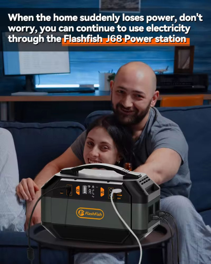 Flashfish P56 299Wh 330W 78000mAh 110V 220V 240V Estación de energía solar portátil, generador solar, batería externa para exteriores, ideal para acampar