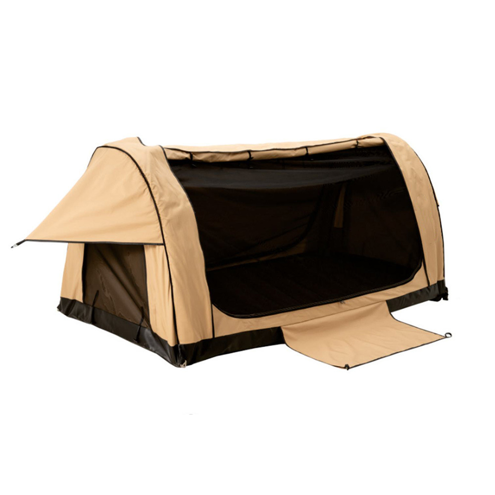 Tienda de campaña tipo túnel para dos personas, de lona impermeable, inflable y con cierre enrollable, para exteriores.