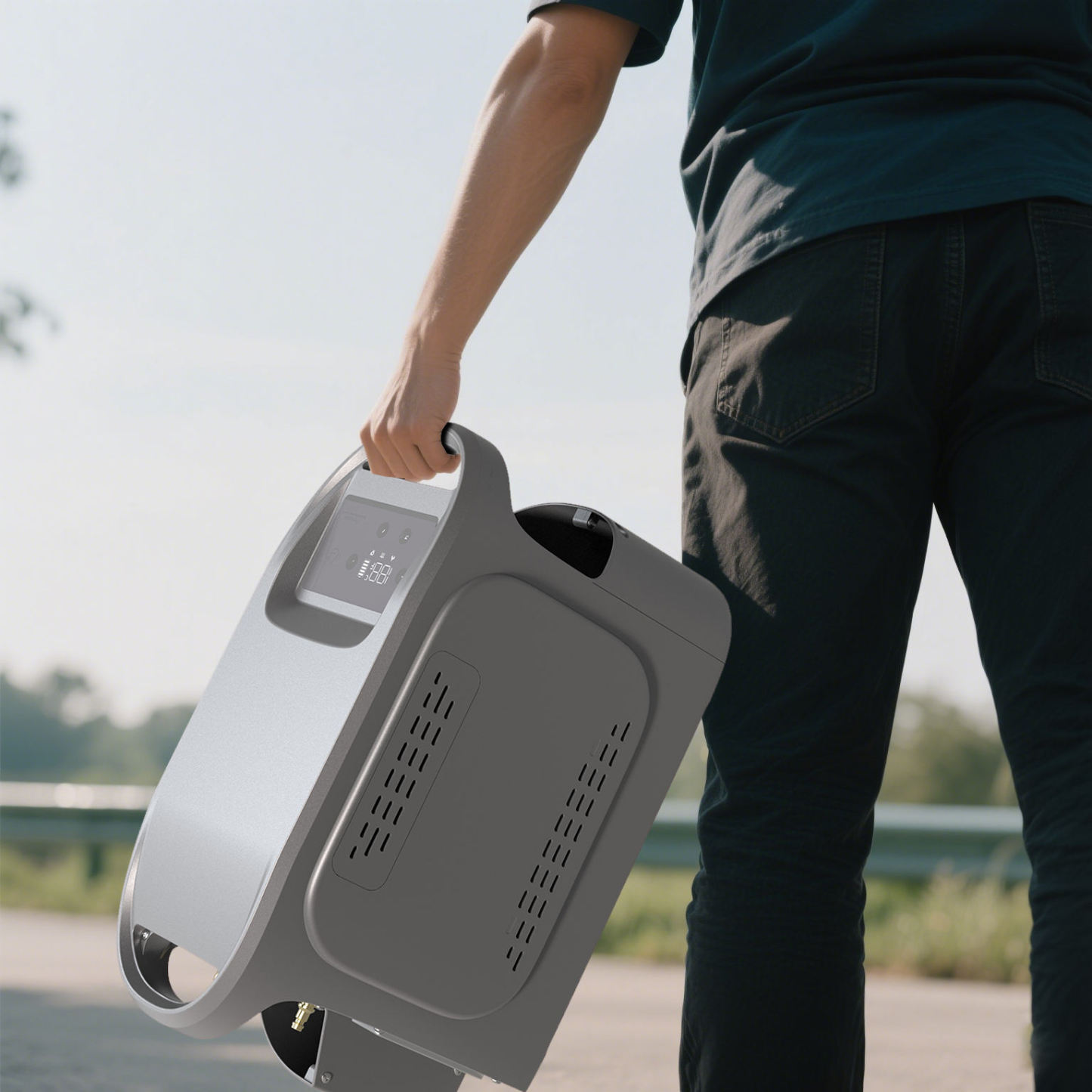 JVB-Z10H Calentador de agua gas portátil para exterior con termostato