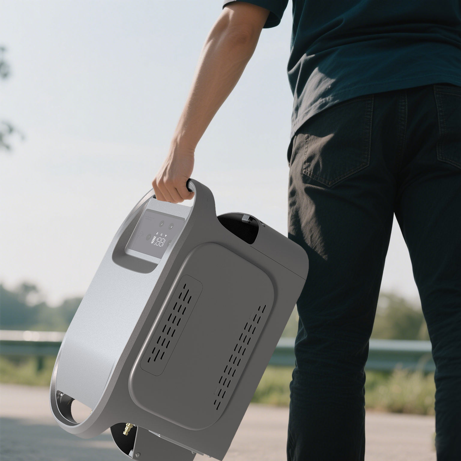 JVB-Z10H Calentador de agua gas portátil para exterior con termostato