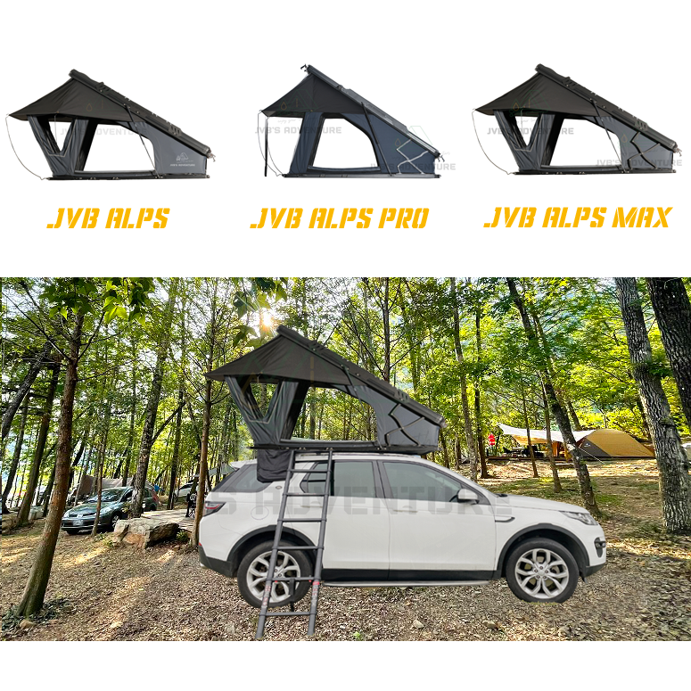 【JVB Alps】 Tienda de campaña con techo elevado triangular de aleación de aluminio