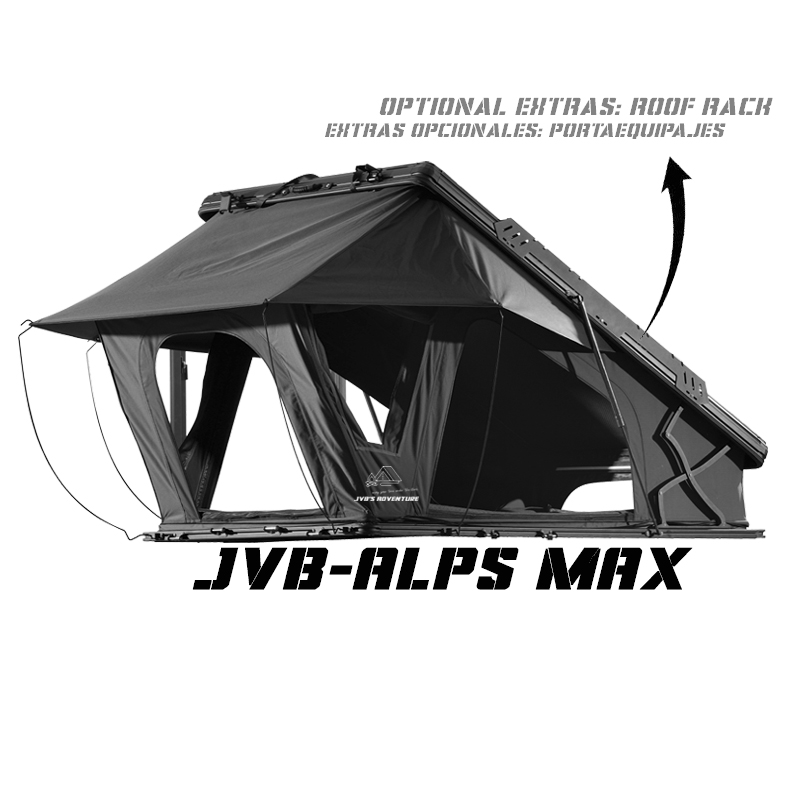 【JVB Alps】 Tienda de campaña con techo elevado triangular de aleación de aluminio