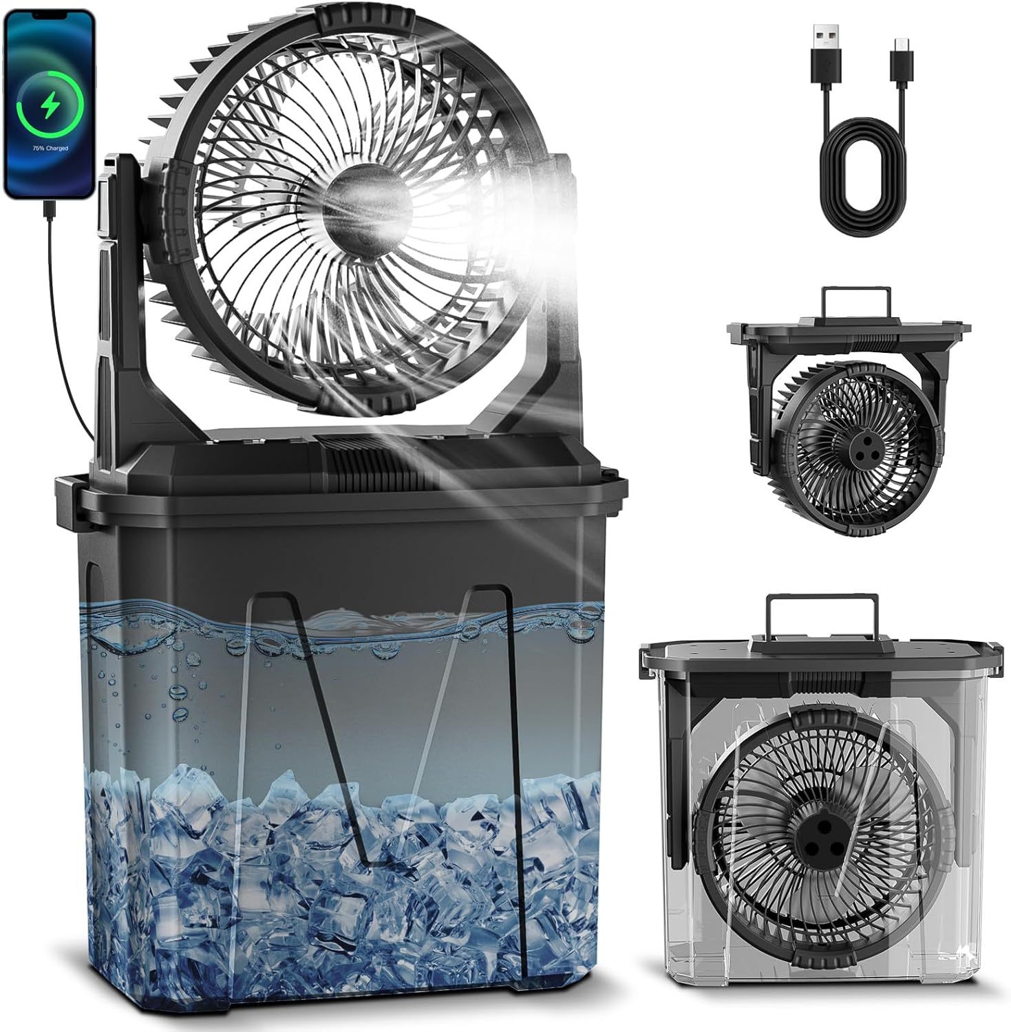 【Brisa Alpine Mist】Ventilador de Camping 9L con Nebulizador, Aire Acondicionado Portátil【¡ENVÍO GRATIS A TODO EL MUNDO! 🌎】 -JVB's Adventure