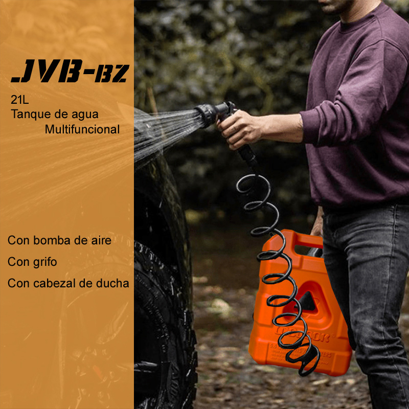 【JVB-5.5E】Tanque de agua portátil con bomba de aire-JVB's Adventure