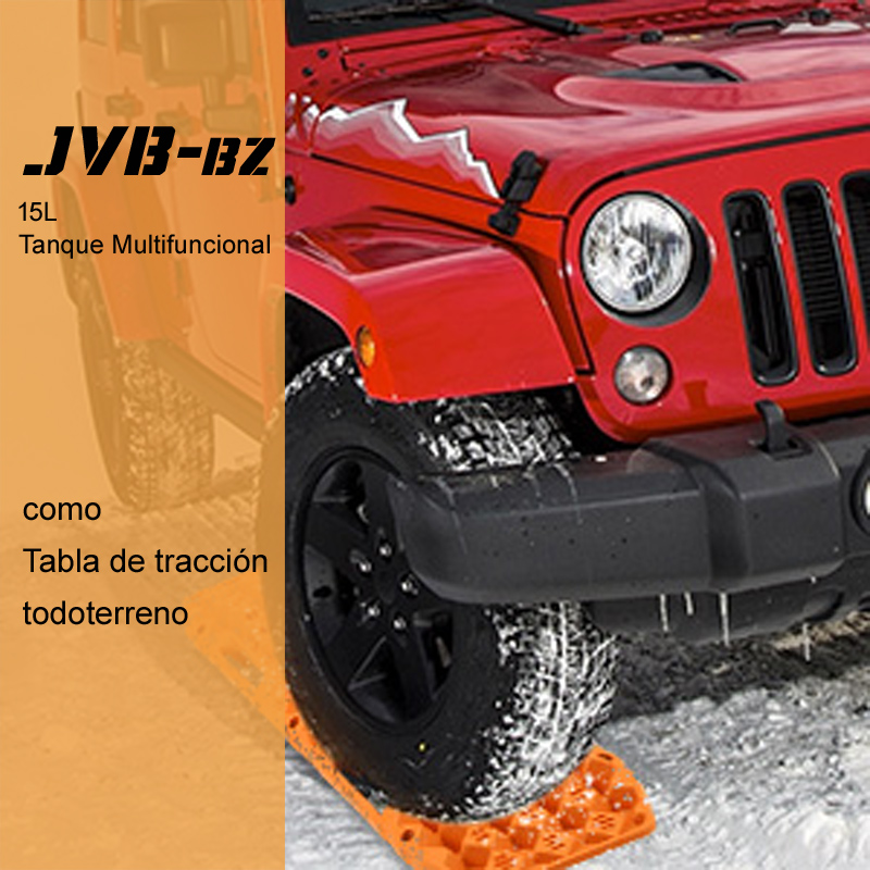 Tanque de combustible que también funciona como tabla de tracción todoterreno