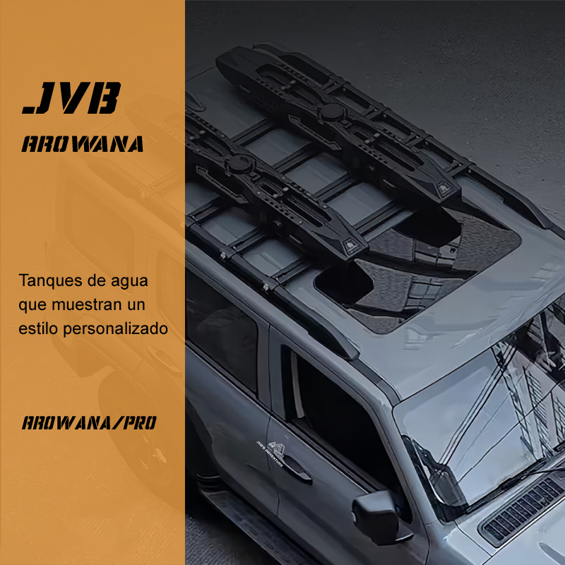 Depósito agua vehicular JVB Arowana con manguera presión integrada-JVB's Adventure