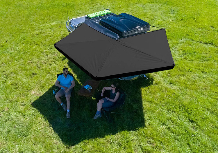 Toldo Lateral Coche 270º, Toldo Impermeable Vehículo, Oxford 600D, Marco Aluminio, para SUV Furgoneta, Camping Overland-JVB's Adventure