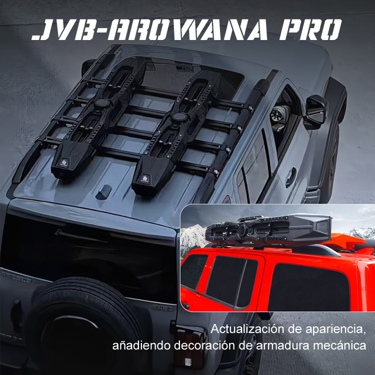 Depósito agua vehicular JVB Arowana con manguera presión integrada-JVB's Adventure