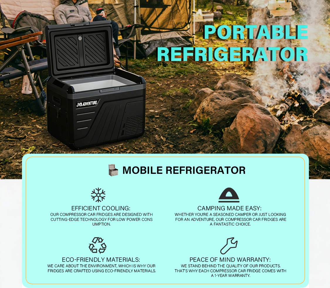 【JVB-FR】Gran capacidad de 45L, Refrigerador para vehículos