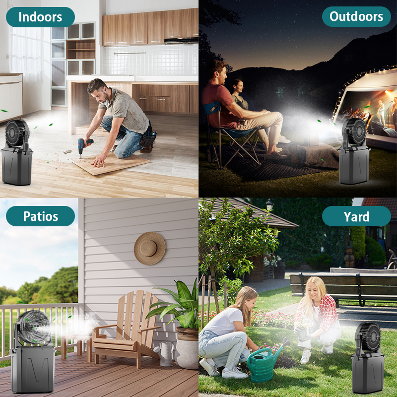 【Brisa Alpine Mist】Ventilador de Camping 9L con Nebulizador, Aire Acondicionado Portátil【¡ENVÍO GRATIS A TODO EL MUNDO! 🌎】 -JVB's Adventure