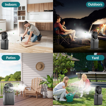 【Brisa Alpine Mist】Ventilador de Camping 9L con Nebulizador, Aire Acondicionado Portátil【¡ENVÍO GRATIS A TODO EL MUNDO! 🌎】 -JVB's Adventure