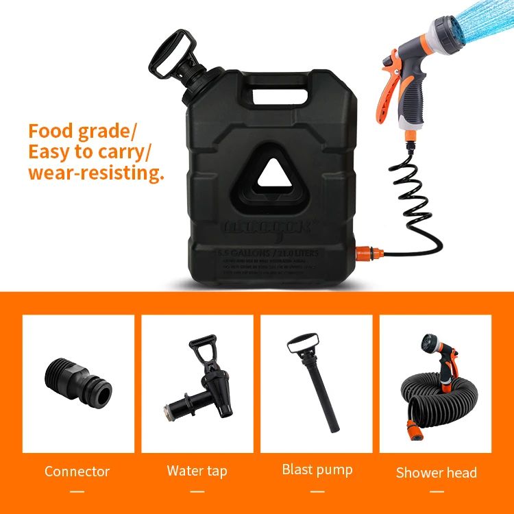 【JVB-5.5E】Tanque de agua portátil con bomba de aire-JVB's Adventure