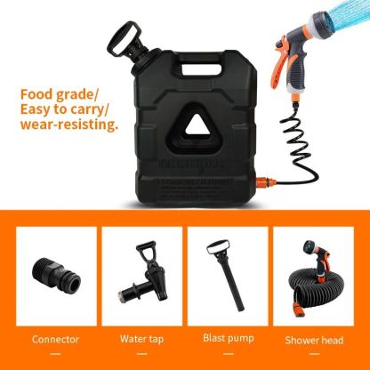 【JVB-5.5E】Tanque de agua portátil con bomba de aire-JVB's Adventure