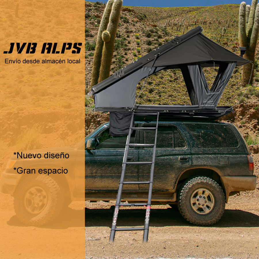【JVB Alps 】El más vendido con los mayores descuentos-Tienda de campaña con techo elevado triangular de aleación de aluminio, Plegado ultrarrápido + colchón reforzado incluido【¡Envío Gratis!】-JVB's Adventure