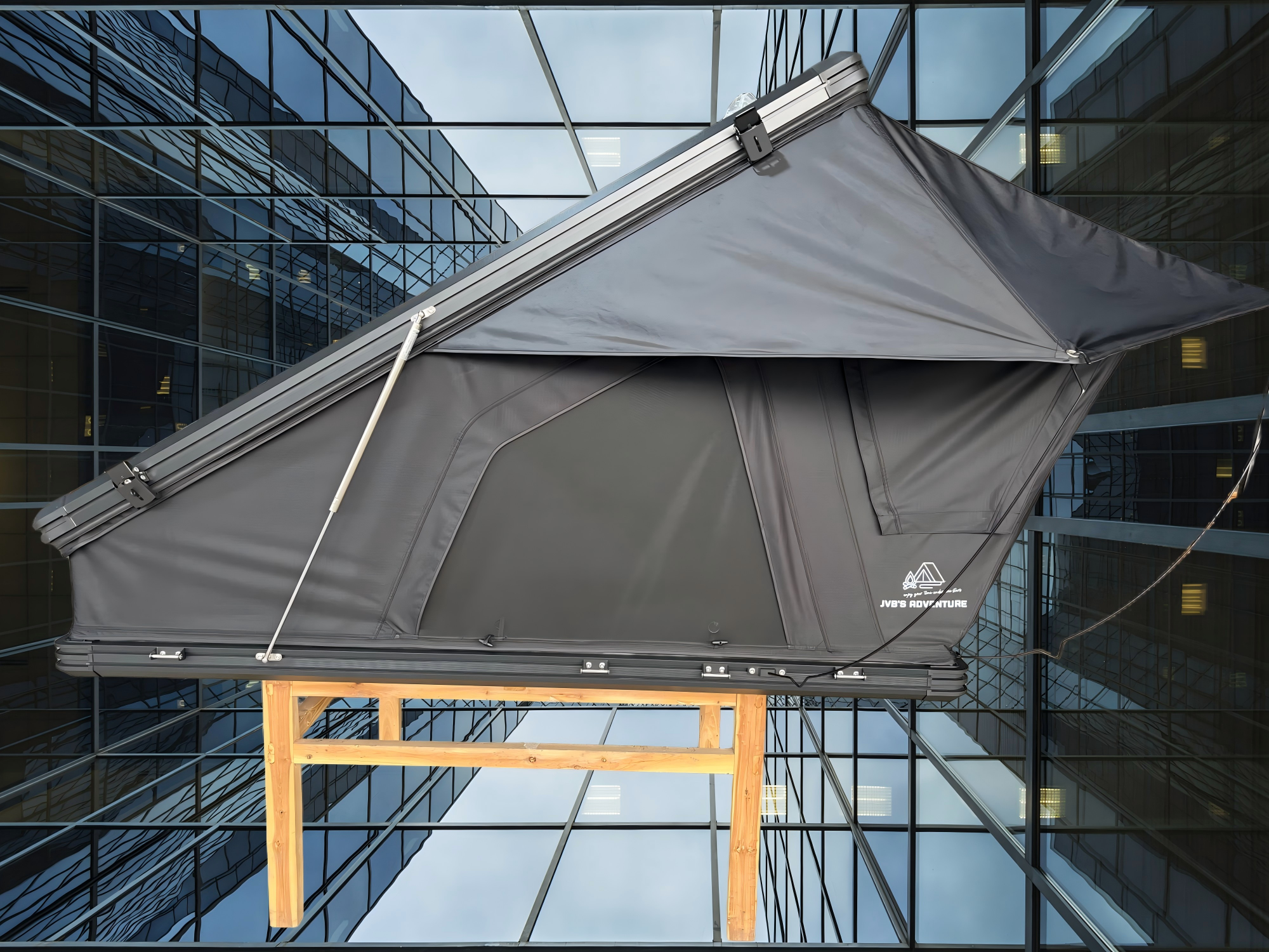 【JVB Alps 】El más vendido con los mayores descuentos-Tienda de campaña con techo elevado triangular de aleación de aluminio, Plegado ultrarrápido + colchón reforzado incluido【¡Envío Gratis!】-JVB's Adventure