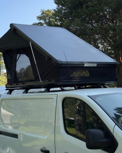 【JVB Alps 】El más vendido con los mayores descuentos-Tienda de campaña con techo elevado triangular de aleación de aluminio, Plegado ultrarrápido + colchón reforzado incluido【¡Envío Gratis!】