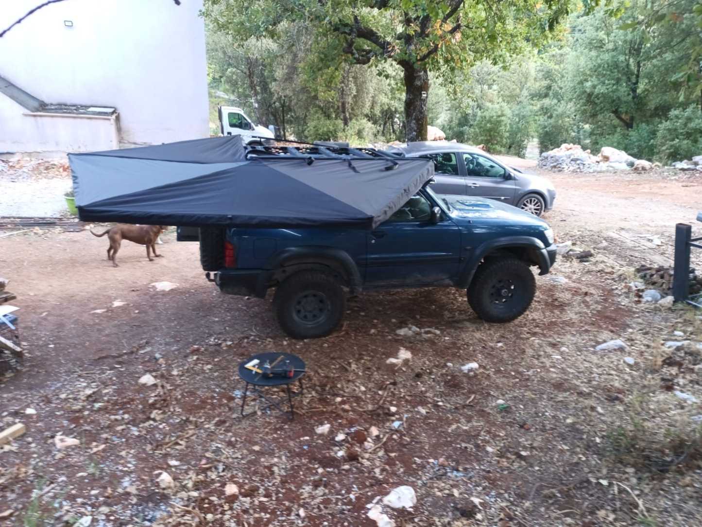 【JVB-R270】Valla de toldo (Compatible con el toldo lateral de coche de 270º)