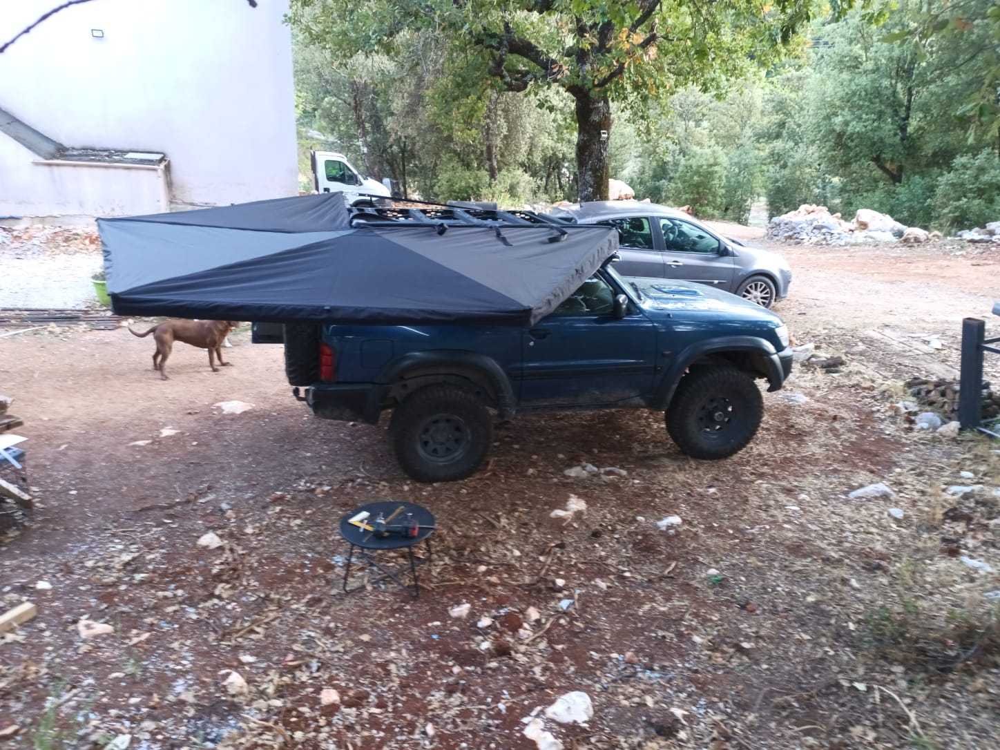 【JVB-R270】Valla de toldo (Compatible con el toldo lateral de coche de 270º)