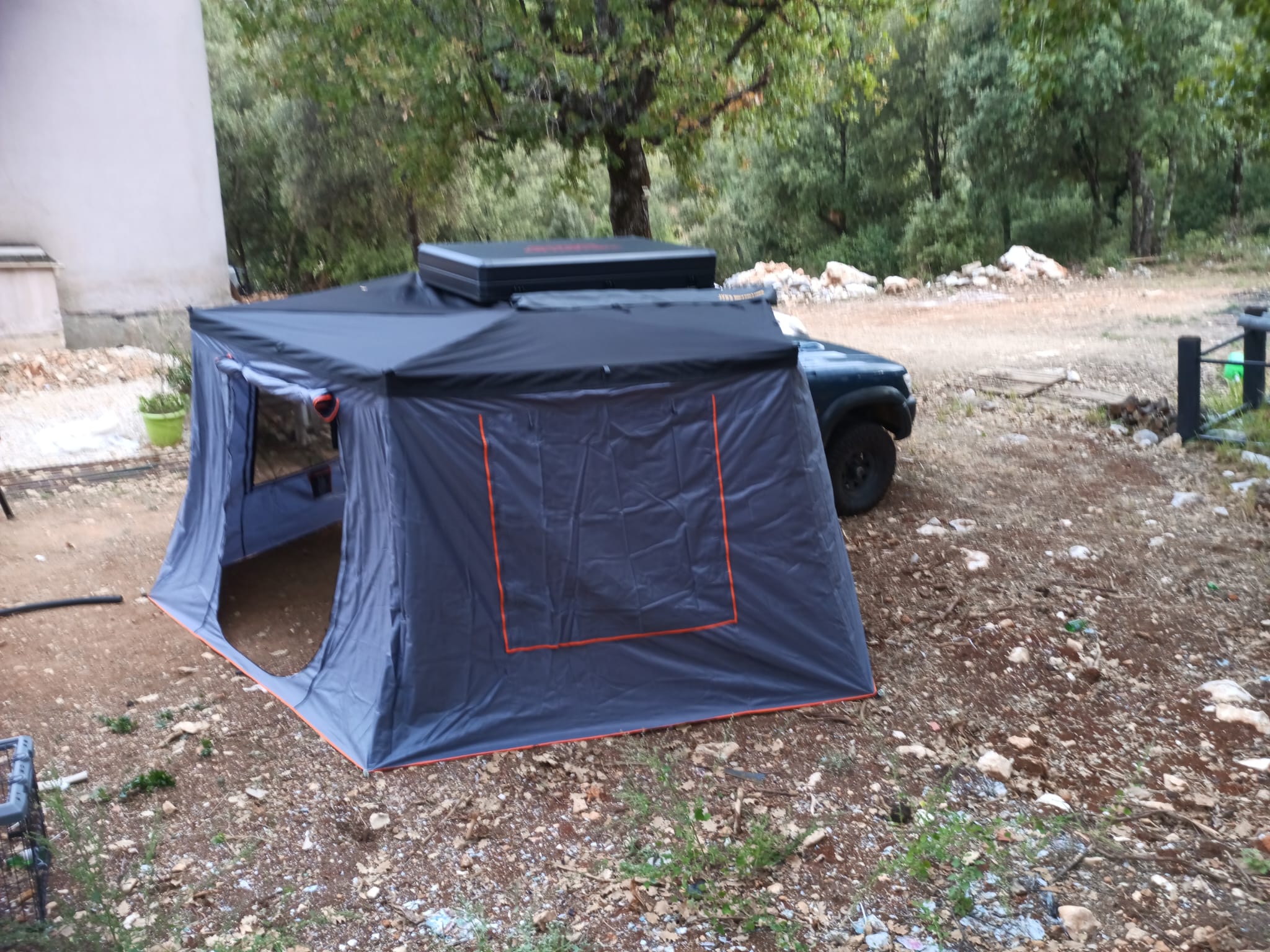 【JVB-R270】Valla de toldo (Compatible con el toldo lateral de coche de 270º)