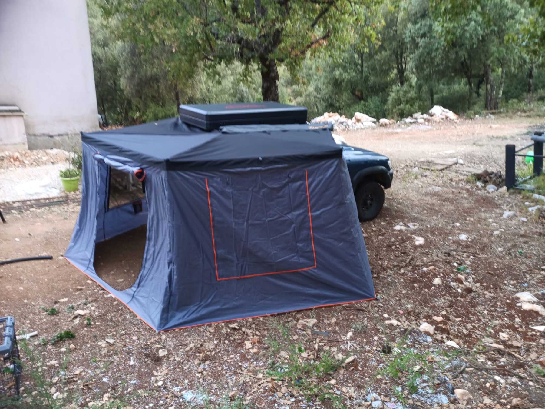 【JVB-R270】Valla de toldo (Compatible con el toldo lateral de coche de 270º)