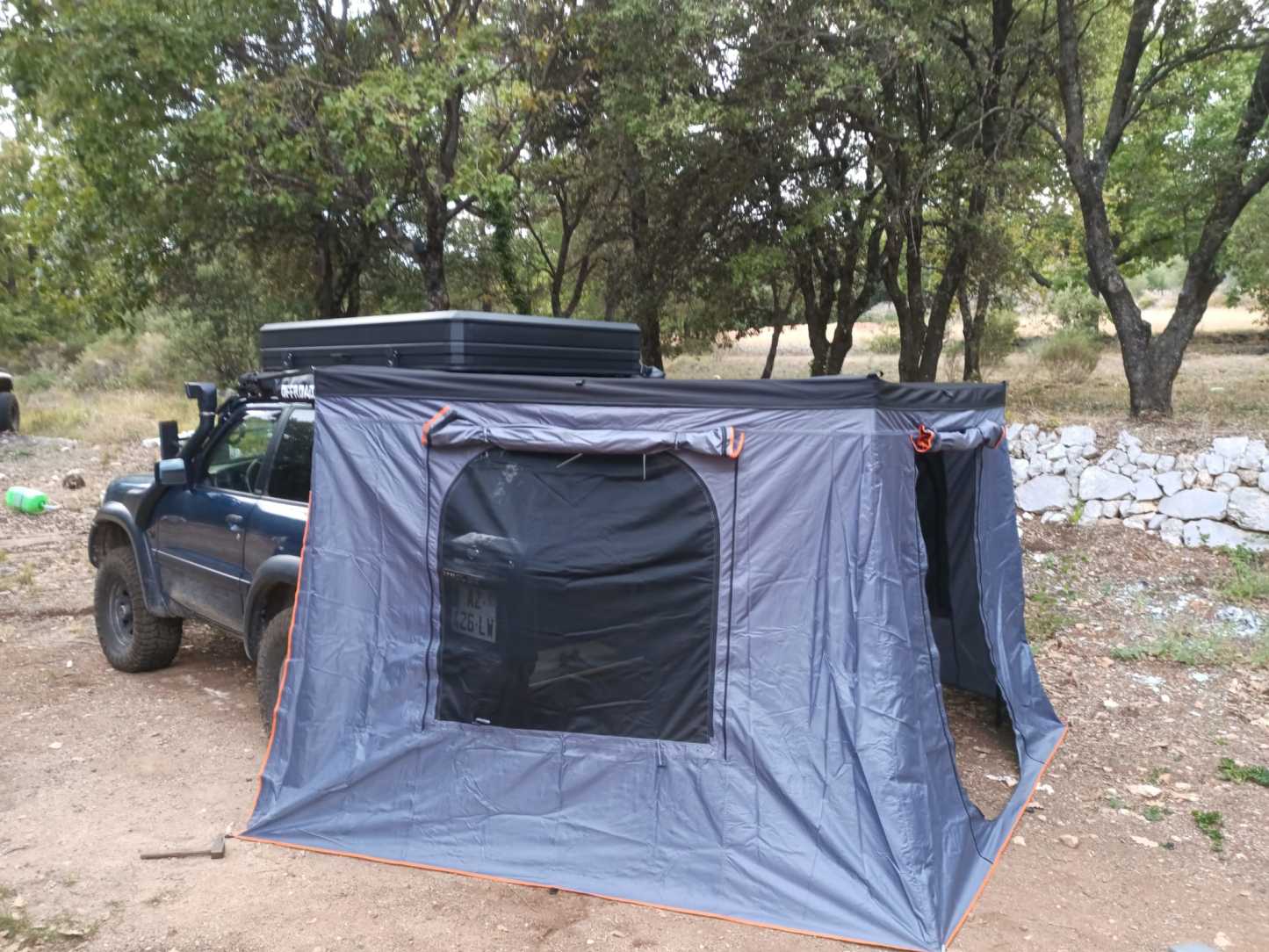 【JVB-R270】Valla de toldo (Compatible con el toldo lateral de coche de 270º)