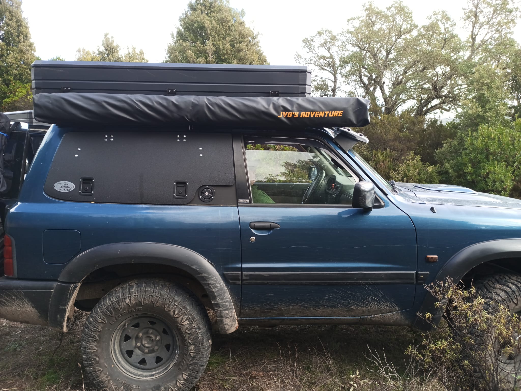 【JVB-R270】Valla de toldo (Compatible con el toldo lateral de coche de 270º)