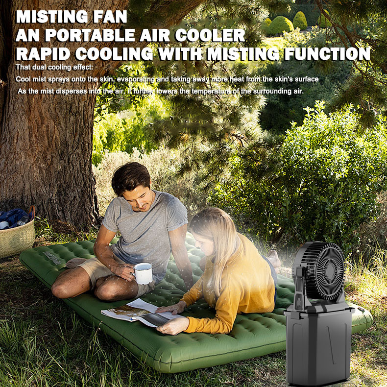 【Brisa Alpine Mist】Ventilador de Camping 9L con Nebulizador, Aire Acondicionado Portátil【¡ENVÍO GRATIS A TODO EL MUNDO! 🌎】 -JVB's Adventure