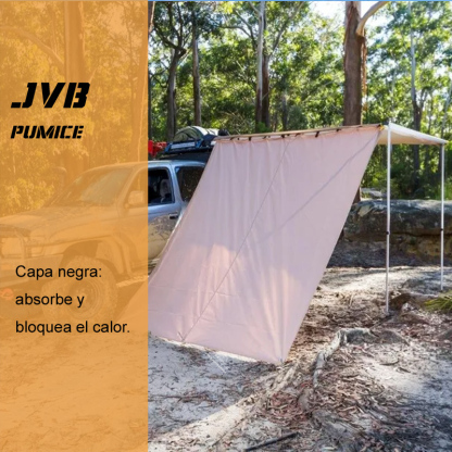 JVB4X4 Toldo extensible para coche, protección solar/impermeable/antiviento, 1.6x2.5m, PU5000mm