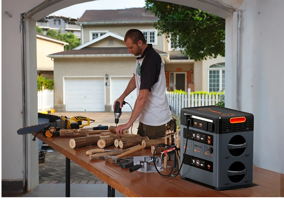 OSCAL PM2400PRO (2400W) Estación Eléctrica Portátil, Generador Solar LiFePO4 de 2016Wh, Carga en 1.2 Horas, Adecuado para Emergencias en el Hogar, Campamento al Aire Libre-JVB's Adventure