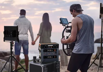 OSCAL PM2400PRO (2400W) Estación Eléctrica Portátil, Generador Solar LiFePO4 de 2016Wh, Carga en 1.2 Horas, Adecuado para Emergencias en el Hogar, Campamento al Aire Libre-JVB's Adventure