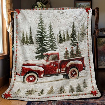 Christmas Truck Blanket - J085 - Premium Blanket