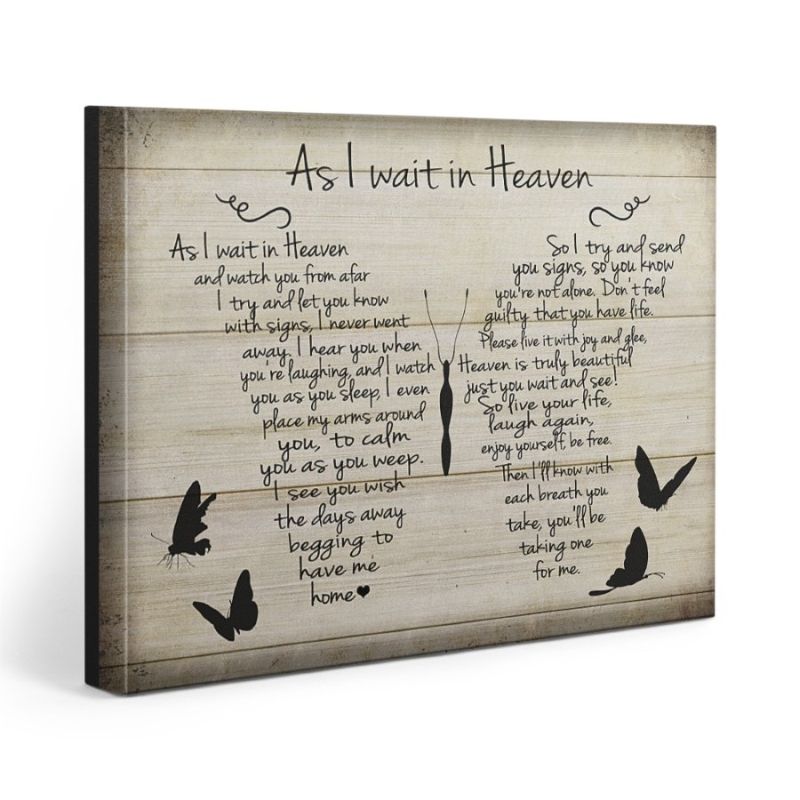 As I Wait in Heaven - D366 - Gallery Wrapped Canvas Prints