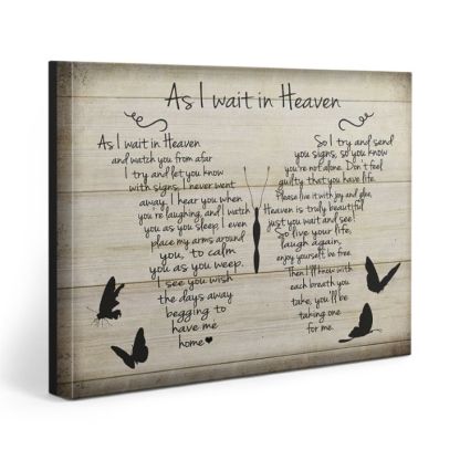 As I Wait in Heaven - D366 - Gallery Wrapped Canvas Prints