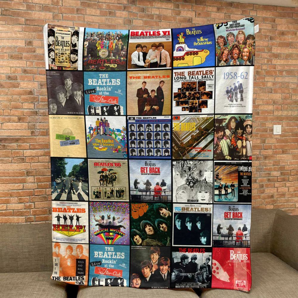 The Beatles Blanket - G159 - A Timeless Album Cover Tribute