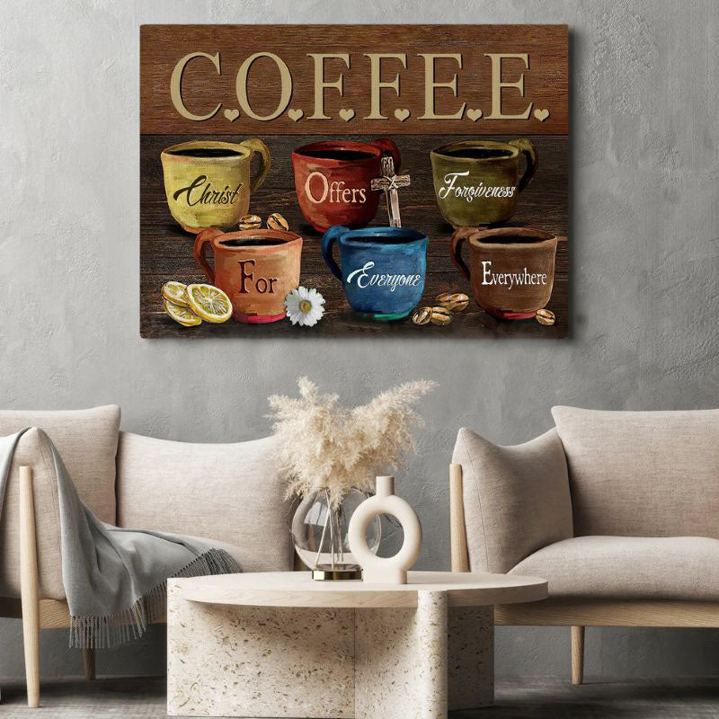 Coffee Cups - D370 - Gallery Wrapped Canvas Prints